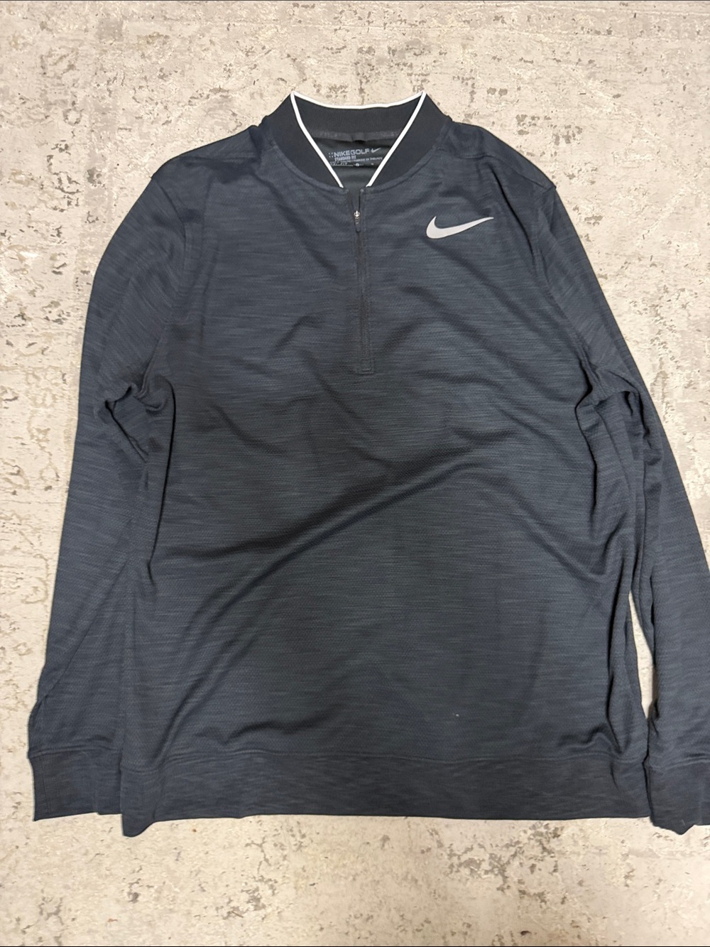 Nike Men's Black Quarter-Zip Golf Sweater